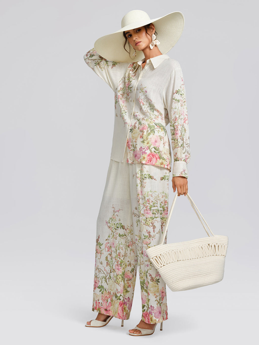 Cotton Linen Printed Breathable Shirt
