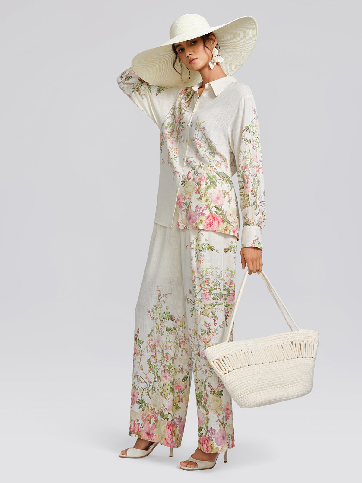 Cotton Linen Printed Breathable Shirt
