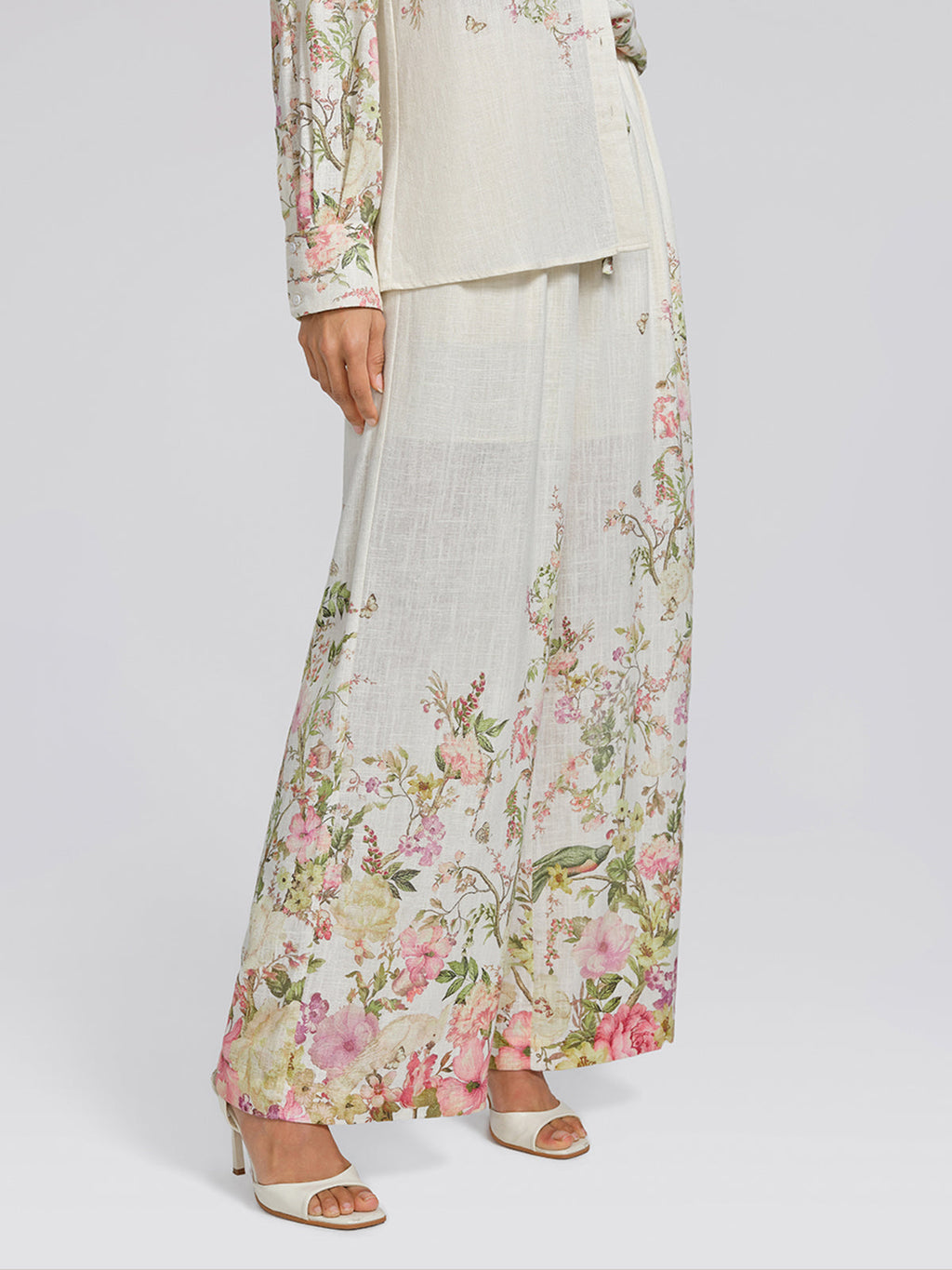 Cotton-Linen Printed Breathable Pants
