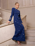 Crystal & Pearl Evening Gown
