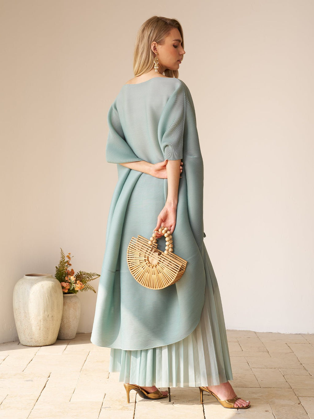 Pleated Floral Appliqué Set