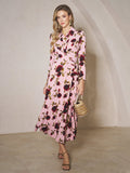 Rose Print Knit Dress